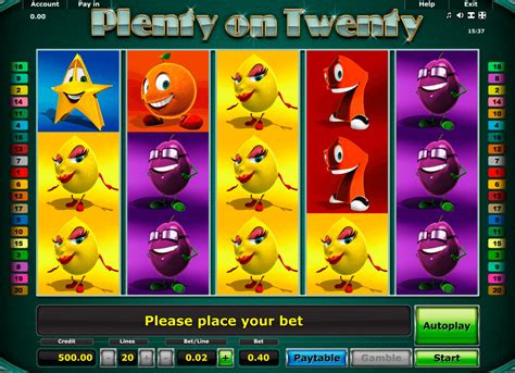 Plenty on Twenty: Play Novomatic Free Casino Game .
